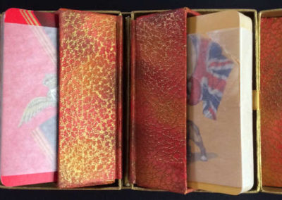 Double Deck Churchill bulldog & RAF playing cards in orange gold presentation case