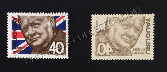 Churchill Stamps: Uruguay Personalities (Churchill) Offset