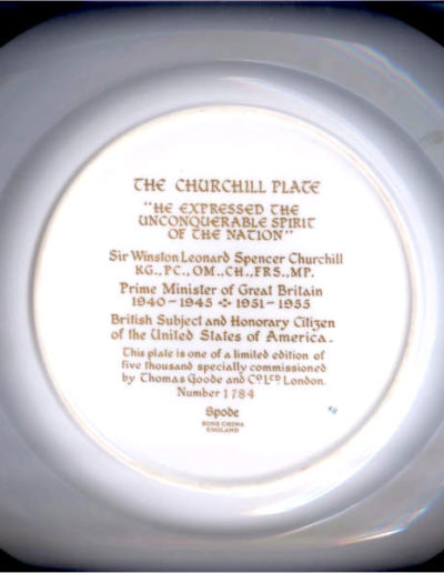 Base of Spode Plate