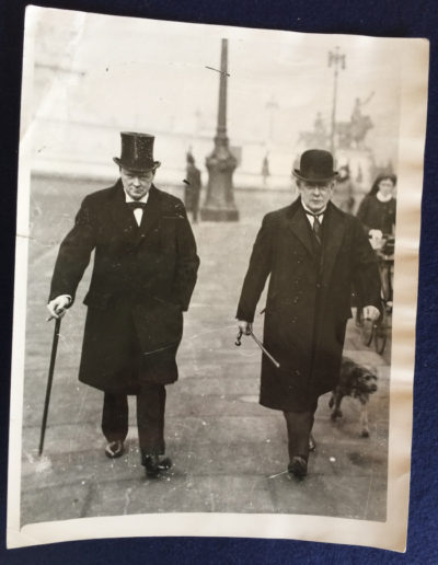 Photograph of Winston Churchill and Lloyd George