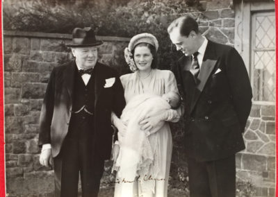 Churchill Signed Photo: Christening Nicholas Soames