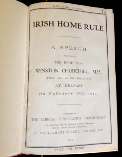 Irish Home Rule: Title Page