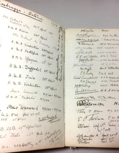 Admiral Keyes' Visitors Book 1918