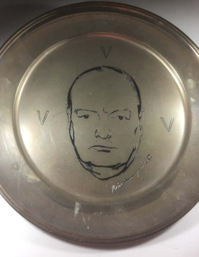 Churchill Silver Plate by Pietro Annigoni