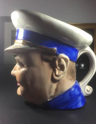 Left Side of Churchill Toby Jug by Wilton