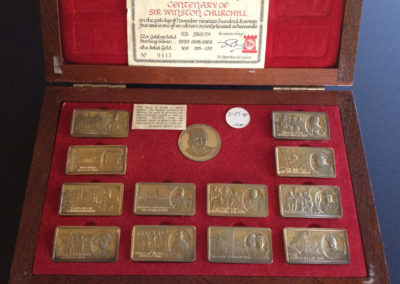 12 Pobjoy Ingots in Original Wood Presentation Box