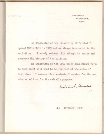 Foreword by Winston Churchill with Facsimile Signature