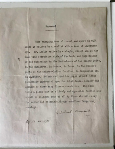 Churchill's Foreword