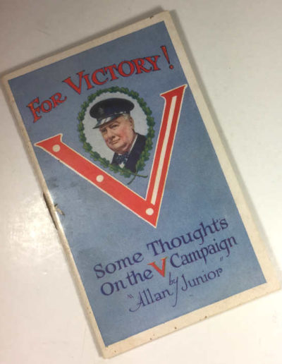 For Victory - Small Scarce Booklet by "Allan Junior"