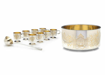 Garrard Silverware Punchbowl Set - Churchill Centenary