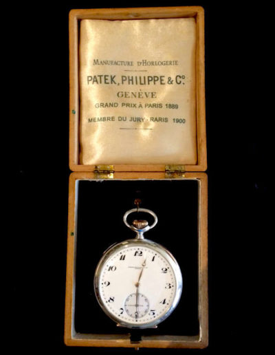 Patek Philippe Observatory Chronometer Pocket Watch from Paul Von Hindenburg’s family estate in presentation case