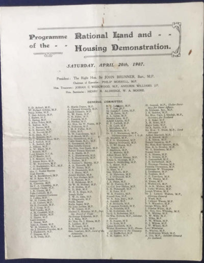 Program accompanying Churchill's Letter to Morrell