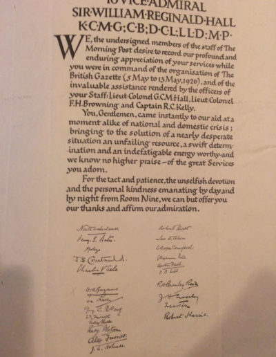 British Gazette Morning Post Signatures