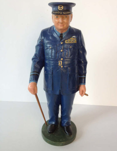 Churchill Wood Statue in Blue RAF Uniform