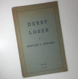 Derby Loser by Randolph Churchill