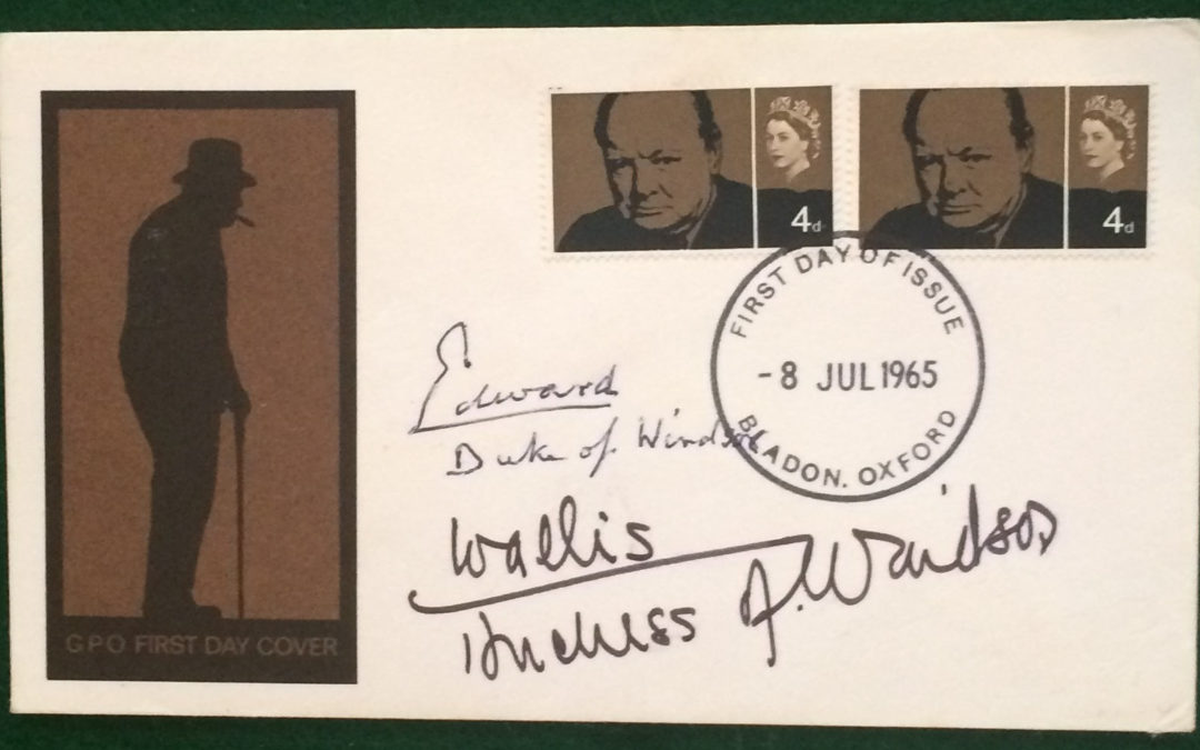 Churchill FDC: Signed by  Duke & Duchess of Windsor