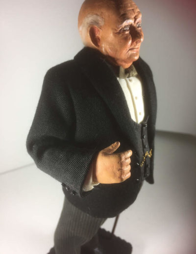 Hand-made Churchill Doll by Fawn Zeller: Side View