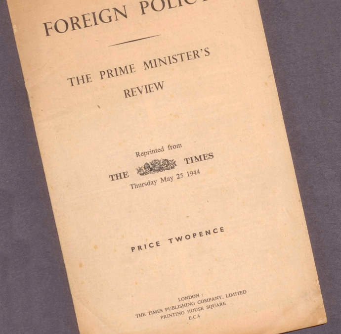 Churchill Speech: Foreign Policy, The Prime Minister’s Review