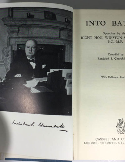 Frontispiece, Into Battle by Winston Churchill