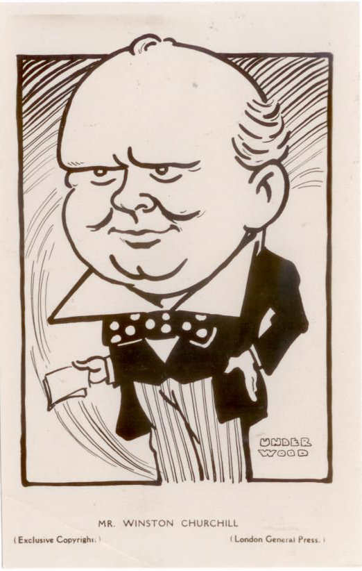 Churchill Postcard: Caricature, Mr Winston Churchill | Churchill ...
