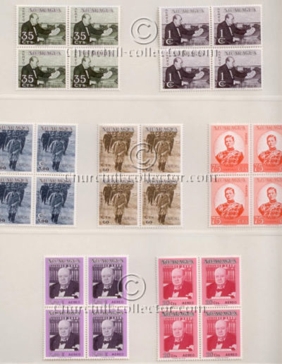 CHURCHILL ON STAMPS: NICARAGUA 7 FEB. 66