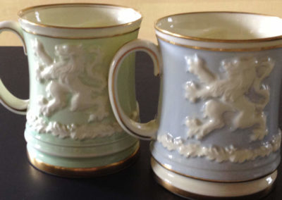 Winston Churchill: Reverse Side of Pair of Paragon Tankards