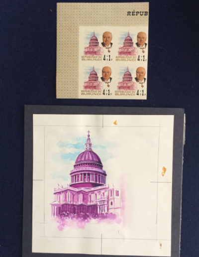 Churchill Stamps + Artwork: St Pauls Cathedral