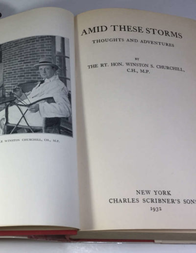 Amid the Storms by Winston Churchill: Title Page & Frontispiece