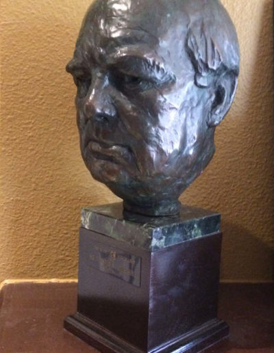 Bronze Bust of Winston Churchill by Lawrence Ludtke