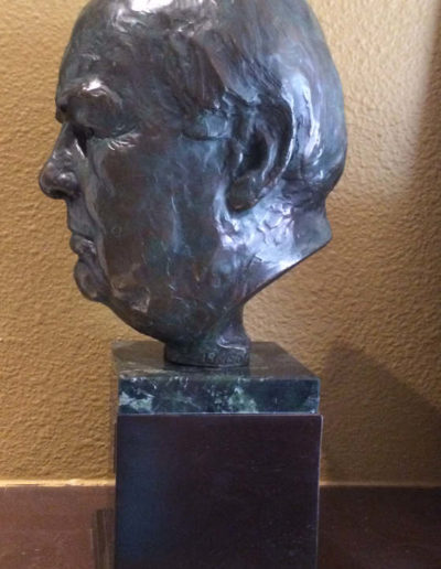 Bronze Bust of Winston Churchill by Lawrence Ludtke