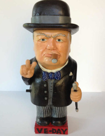 Winston Churchill: Mechanical Carved Wood Figure | Sales - Churchill ...