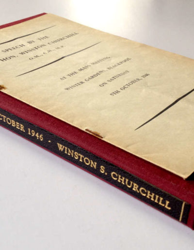 Churchill Speech: Winter Gardens, Blackpool with Custom-made Protective Case