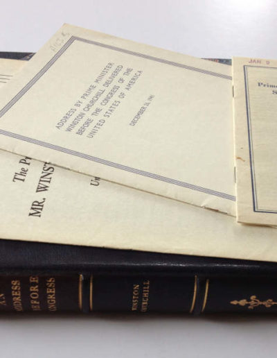 Winston Churchill’s Speech Before Congress, 3 Different Editions, with Custom Protective Box