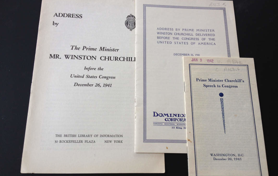 Churchill’s Speech Before Congress, 1941: 3 Editions