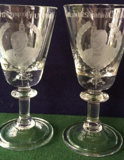 Churchill Stemware: Set of 2 Crystal Toasting Goblets