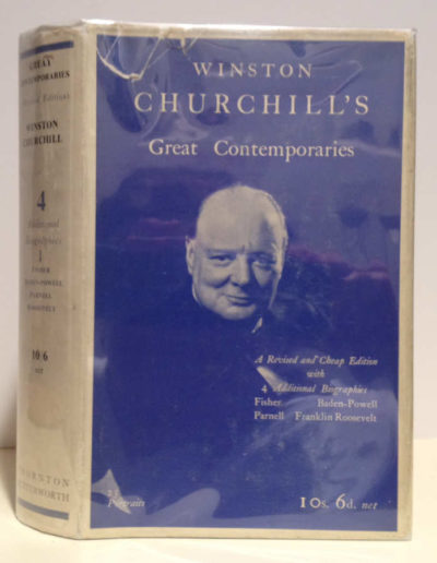 Great Contemporaries by Winston Churchill. 2nd Edn 1st Imp