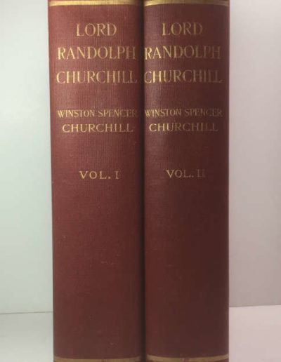 Lord Randolph Churchill: Spines of 2 Vols, 1st American Edition 1906