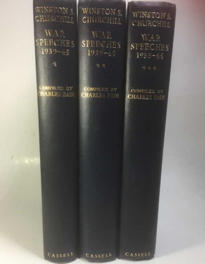 War Speeches by Winston Churchill: 1st English Edn. Navy Boards