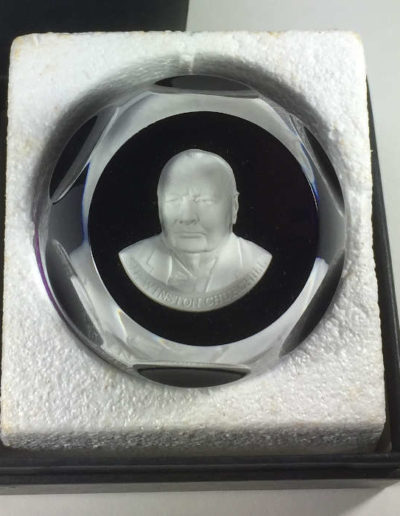 Winston Churchill Paperweight: Franklin Mint