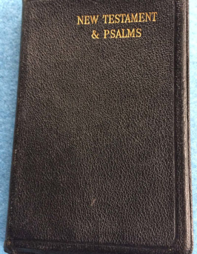 New Testament: Churchill requested this Bible be sent to Nurse Larsen in 1946