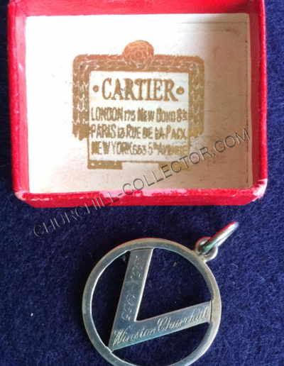 Churchill’s gift to his staff on his retirement: Cartier Silver Pendant