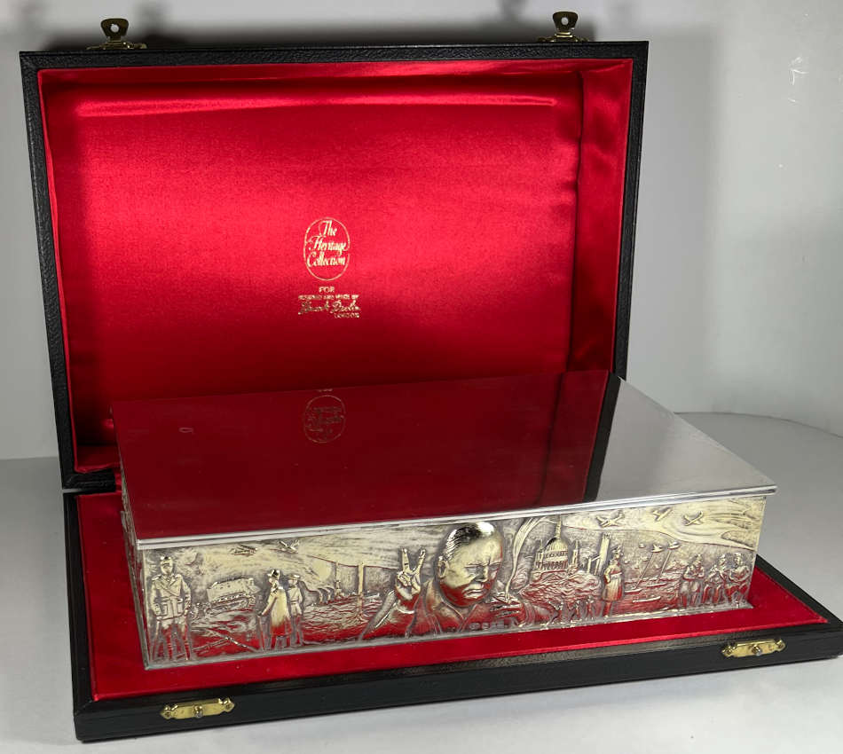 Churchill Centenary Silver Cigar Box: Stuart Devlin | Churchill ...