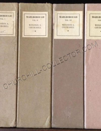 4 vol set: Marlborough by Winston Churchill