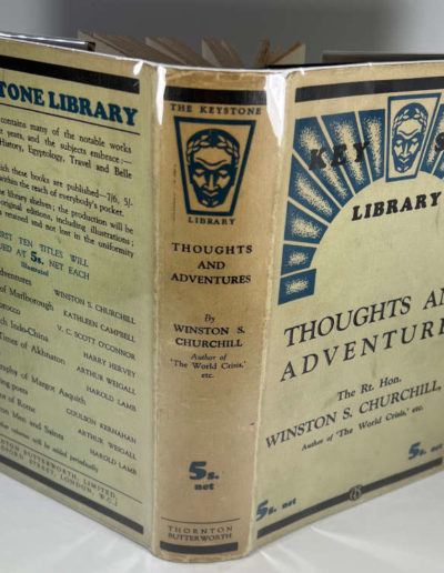 Thoughts & Adventures by Winston Churchill in Dust Jacket