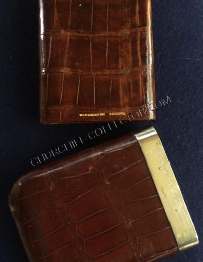 Winston Churchill's Cigar Case - Open