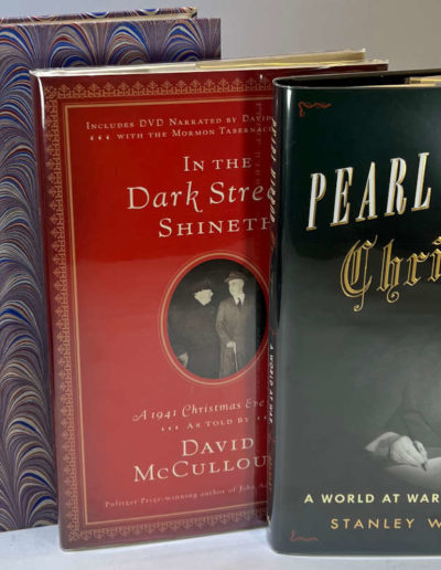 3 books: Churchill Roosevelt Addresses, In the Dark Streets Shineth & Pearl Harbor Christmas