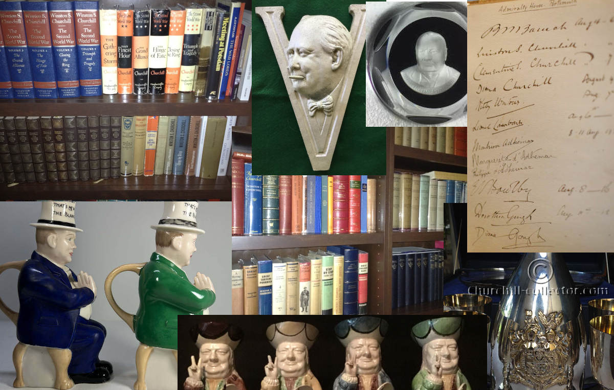 Churchill Collector's Collection includes Signed Books, Churchilliana, Silverware, Coins & much more...