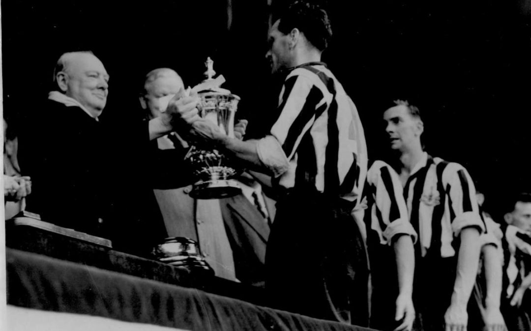 Original Press Photograph: Churchill + Harvey, Newcastle Soccer Captain