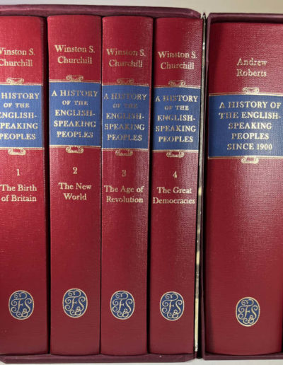 Folio Society: 5 books by Winston Churchill & Andrew Roberts in slipcases