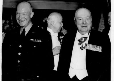 Press Photo: Winston Churchill + Dwight David "Ike" Eisenhower